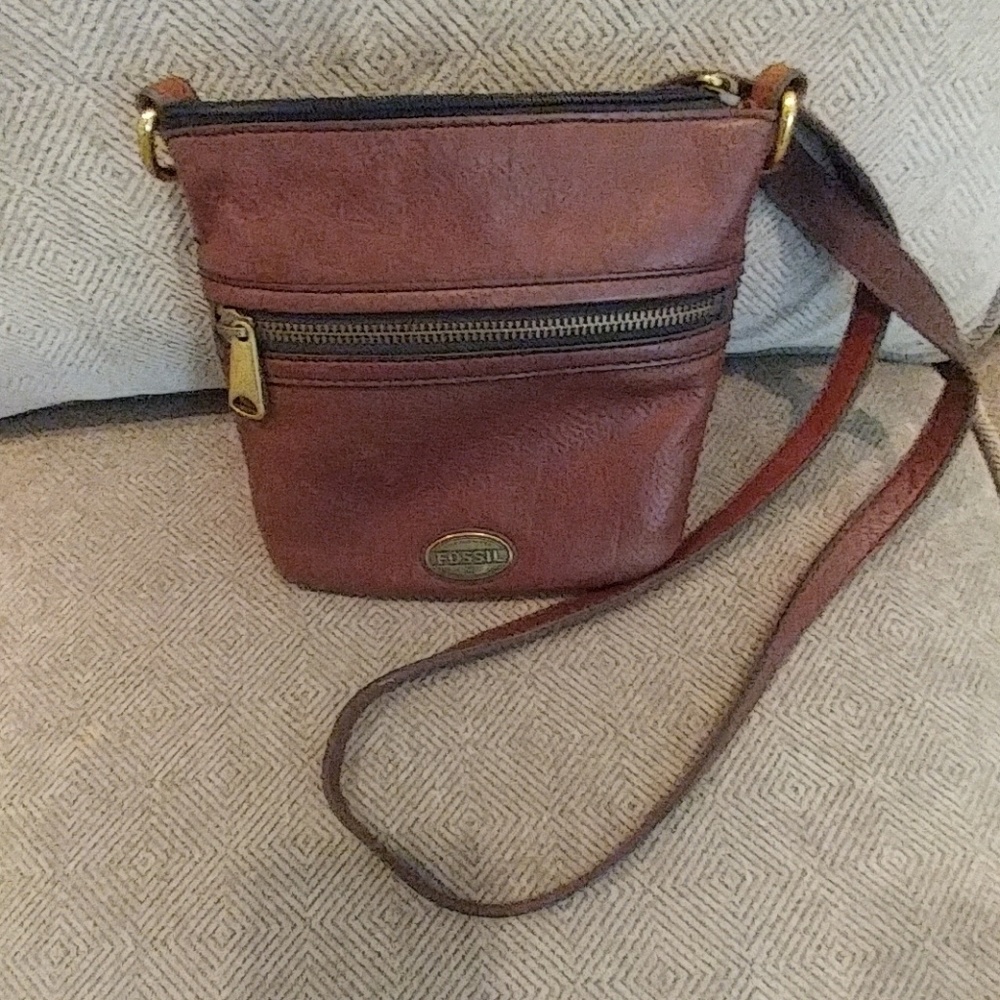 👜Fossil Bag real leather! 💕